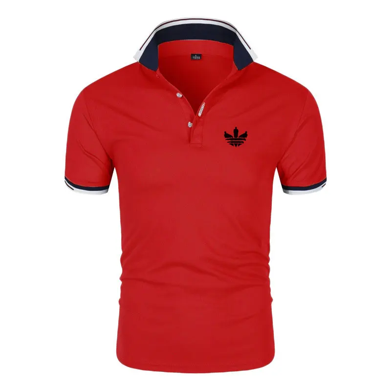 

New Summer Casual Men's Summer Polo Shirt Brand Fashion Business Cotton Short Sleeve Polo Shirt Men's Golf Sports Top