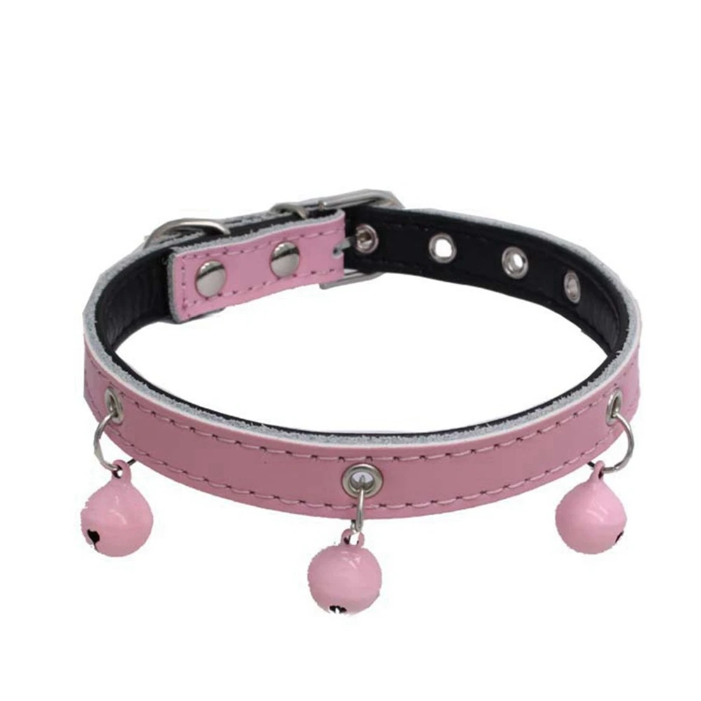 Новинка 2019 ошейник из натуральной кожи для питомцев собак Одноцветный