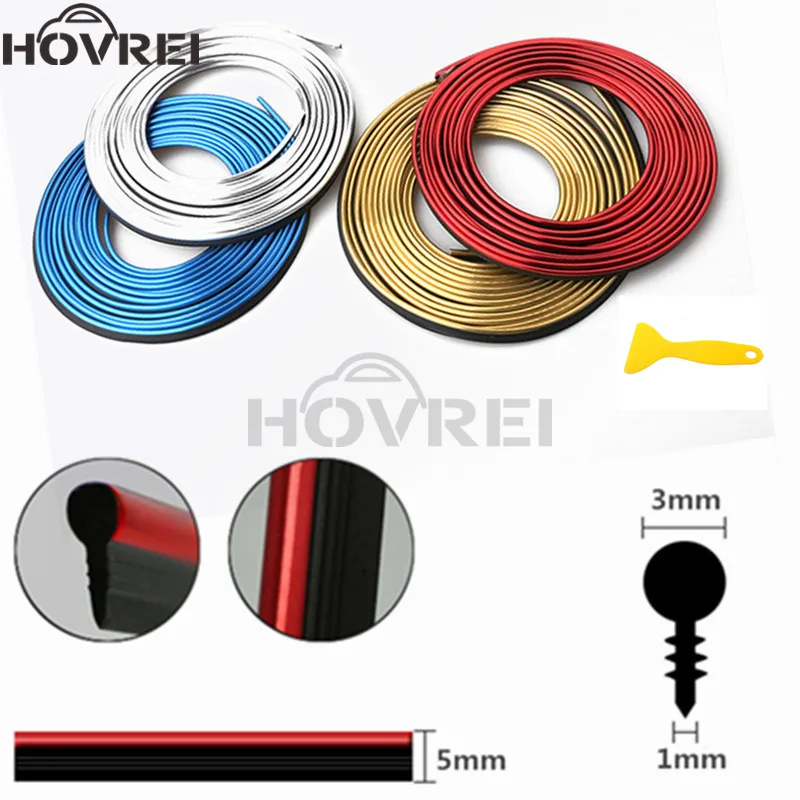 Универсальная гибкая лента для украшения салона автомобиля 5 м|Тюнинговые