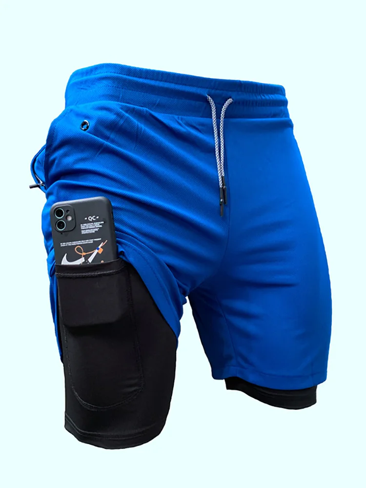 2022 Newest Running Shorts Men 2 In 1 