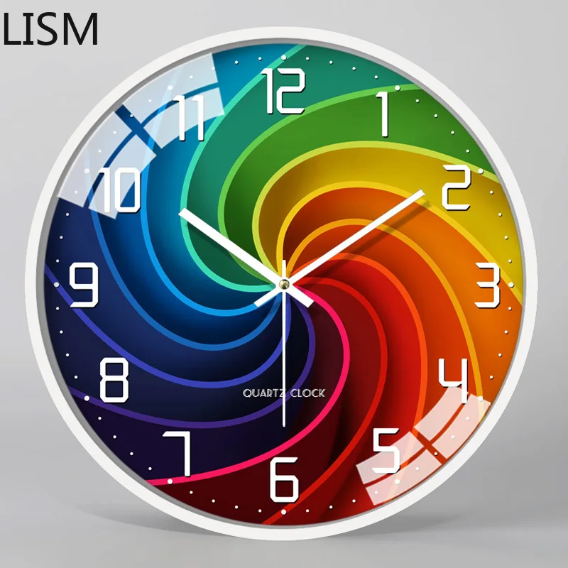 

Modern Design Nordic Metal Wall Clock Glass Animal Reloj De Pared Digital Clock Wall Wall Decorations Living Room Wall Ornament