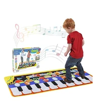 baby electronic music piano play mat multi function 8 instruments mode musical carpets educational toys piano game activity rug