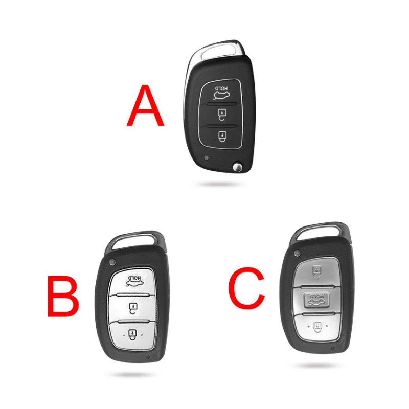 Кожаный чехол ключа дистанционного управления автомобилем для Hyundai Tucson Creta ix25 i10