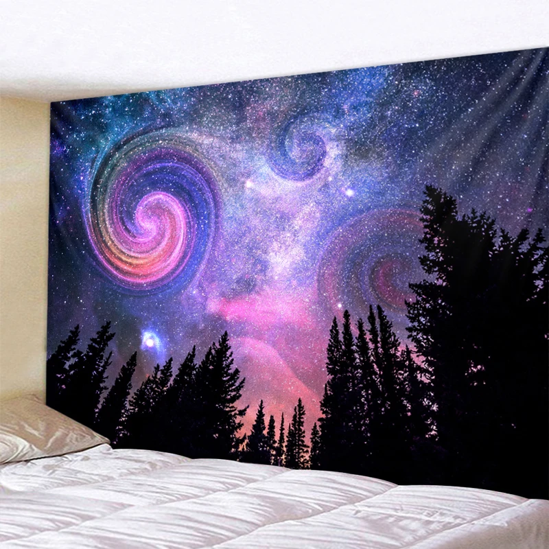 

Forest Color Psychedelic Sky Home Decoration Tapestries