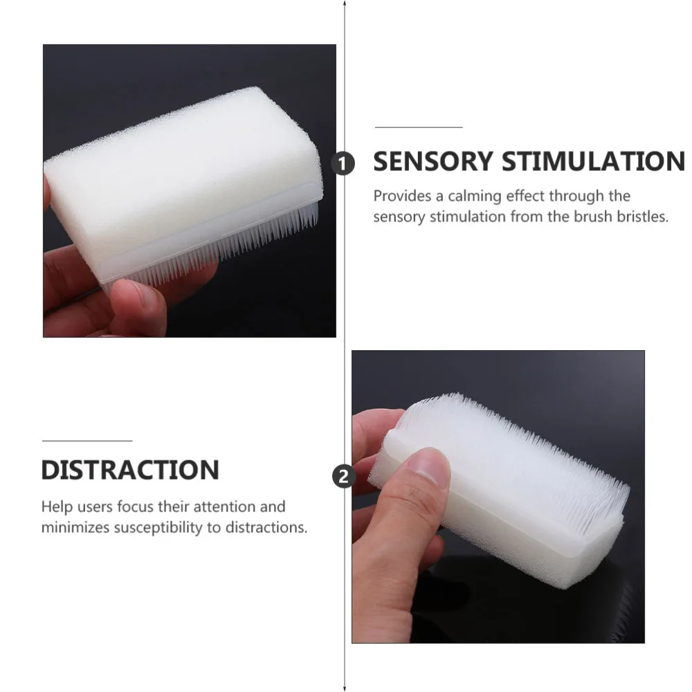 

2pcs Scrub Bristles Therapressure Brush Wilbarger Brush for Children