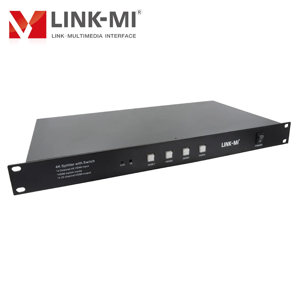LINK MI 4 в 20 или наружу 4K HDMI сплиттер с переключатель Поддержка разрешение до 3840*2160 @