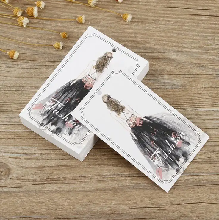 Пользовательская Толстая художественная бумага цветная печать женские бумажные