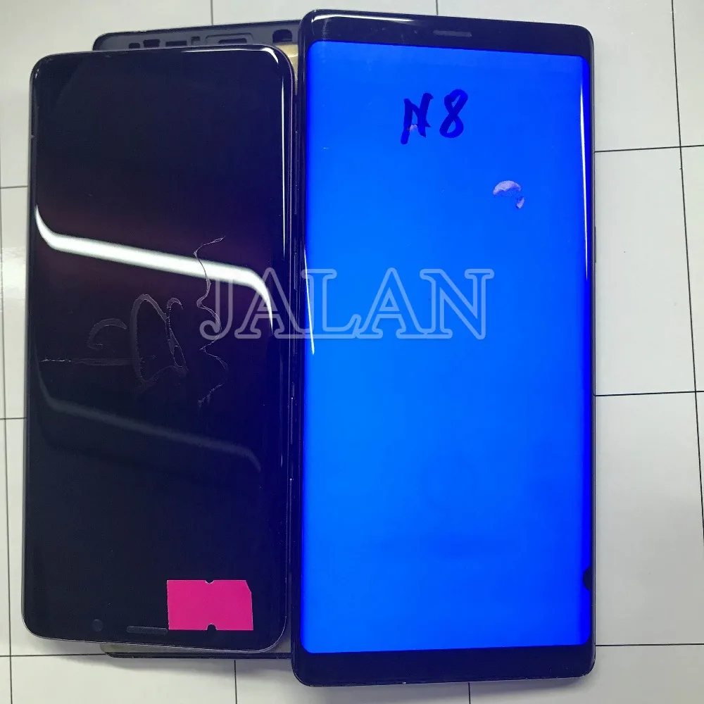 ЖК дисплей край экрана точки для телефона note 8 жидкокристаллический с рамкой