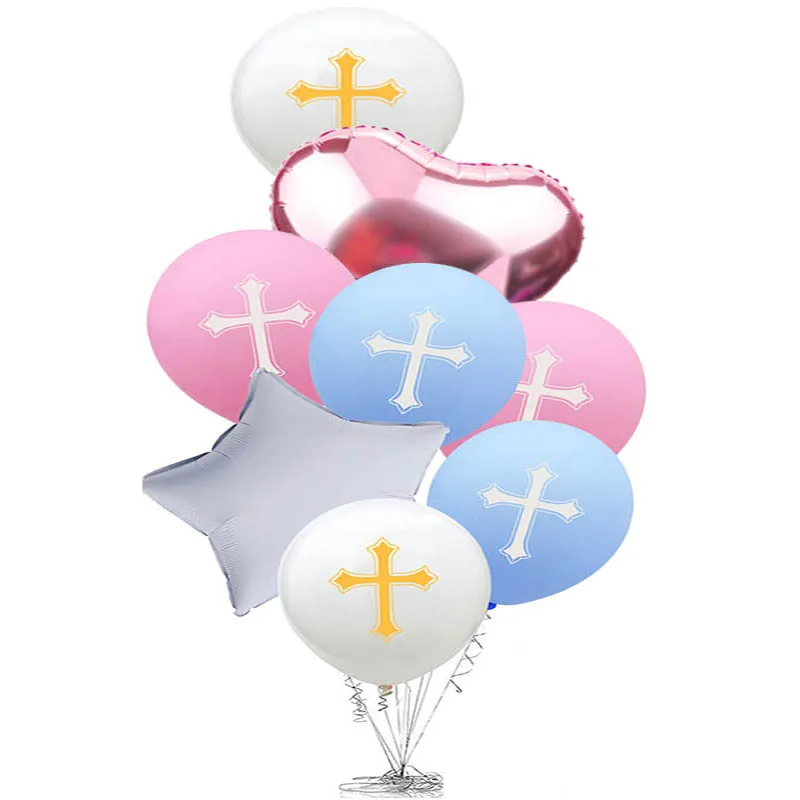 Украшение для Святого Причастия шар Пасхальный крест пасхальные воздушные шары