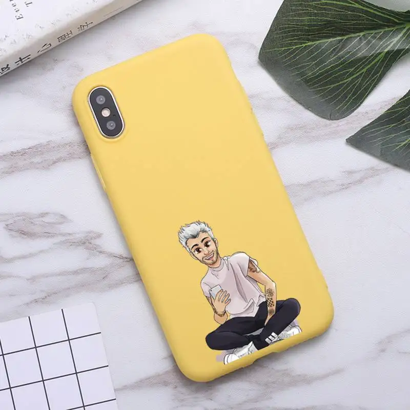 

Zayn malik Britain singer Phone Case Candy Color for iPhone 6 7 8 11 12 s mini pro X XS XR MAX Plus