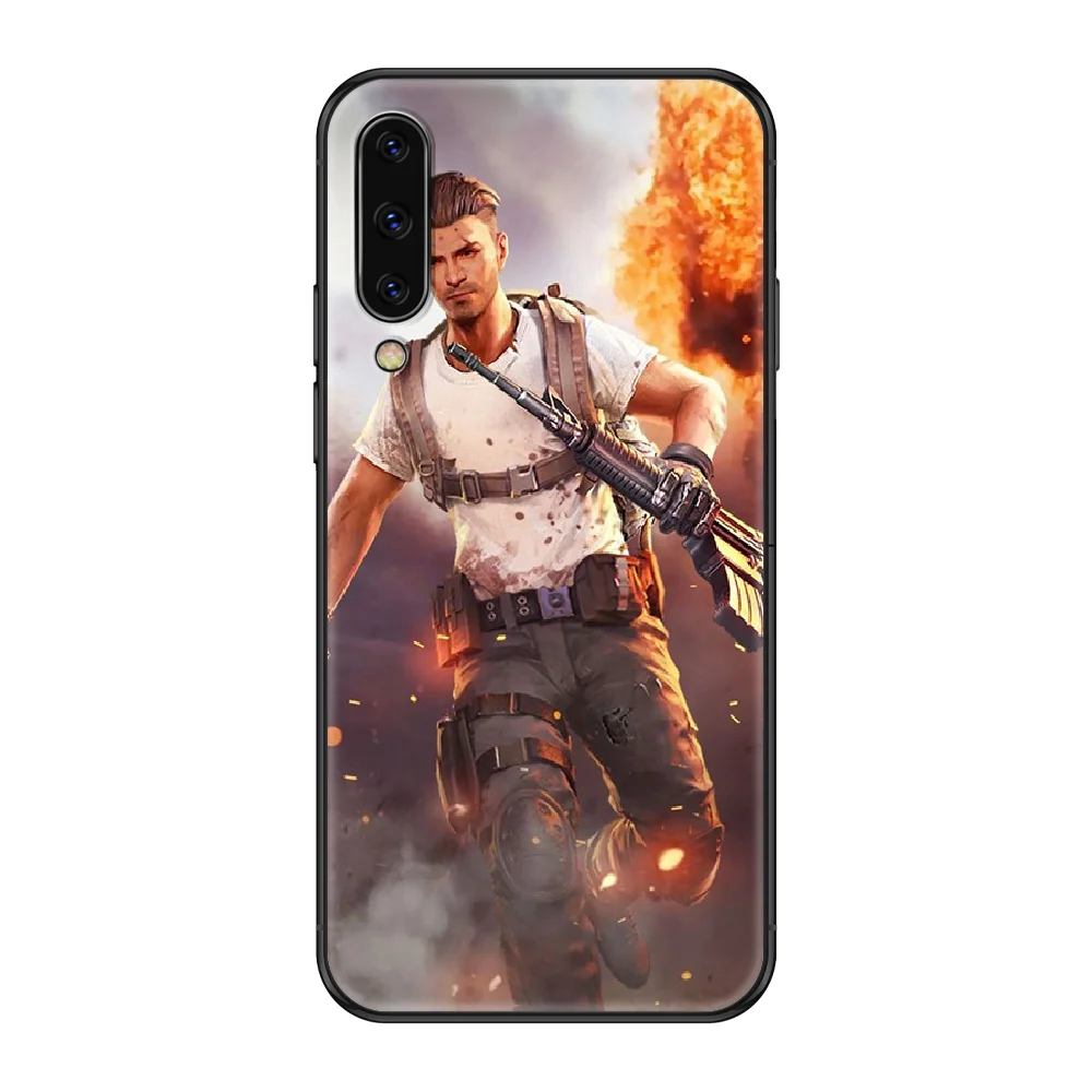 

Game Free Fire Phone case For Samsung Galaxy A 3 5 8 9 10 20 30 40 50 70 E S Plus 2016 2017 2018 2019 black painting waterproof