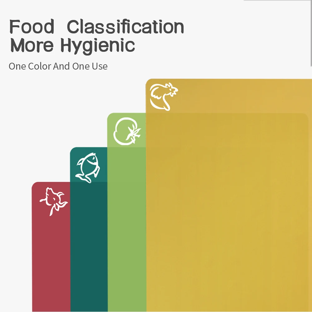 XYj 4 шт./упак. кухонная разделочная Гибкая доска кухонный инструмент