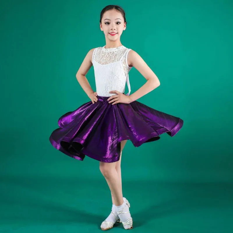 Детские кружевные Блестки для латиноамериканских танцев бальных девочек Самба