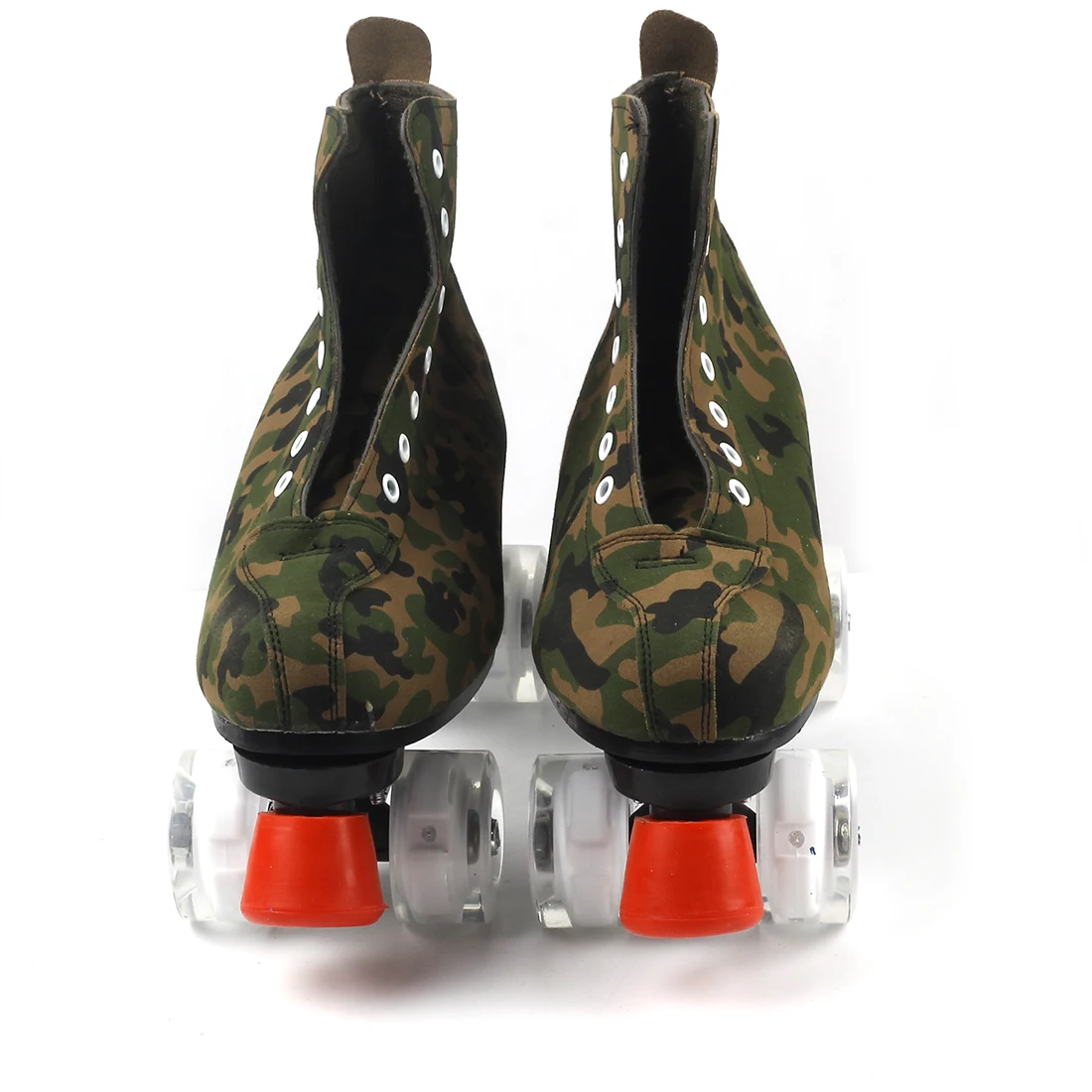 

New Leather Roller Blades Skates Camouflage Sneakers Flash Rollers Skates Women Men Adult Skate Shoes Patines With 4 Wheels