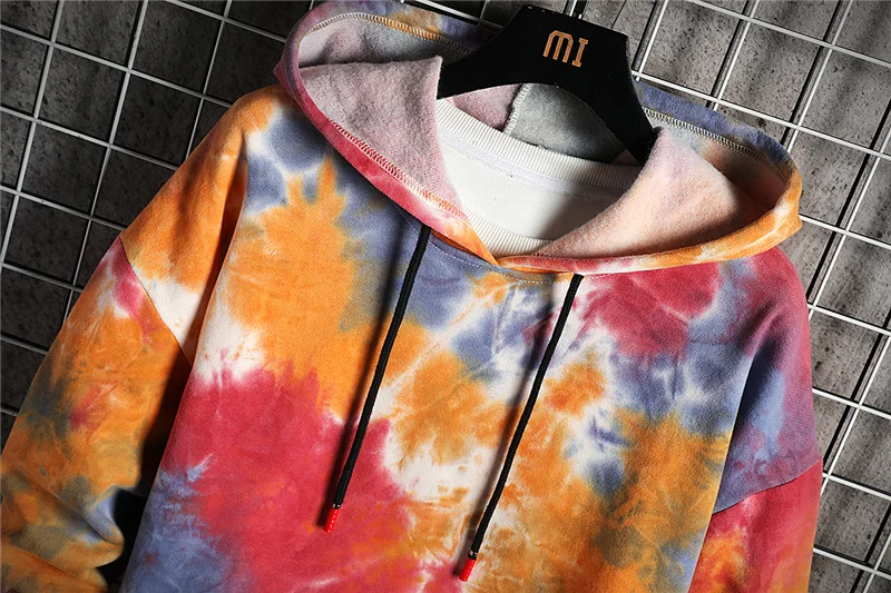 

Onnestun Man Hoodies Streetwear Autumn Winter New Men Clothing Hip hop Tie-dye print hoodie Hoodies Harajuku Sweatshirt Men