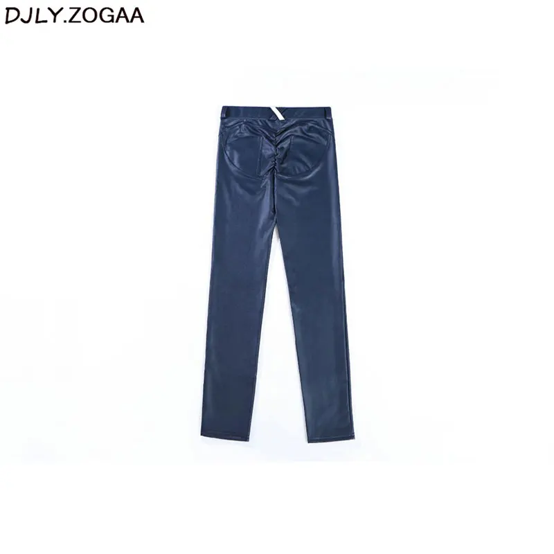 Women Plus Size Sexy Pants PU Leather Legging Fashion Pencil Black Footless Leggings Push Up Skinny | Женская одежда