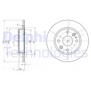 

DELPHI BG2803 DISC REAR 90-95 323-MX5 1.6-1.8 16V