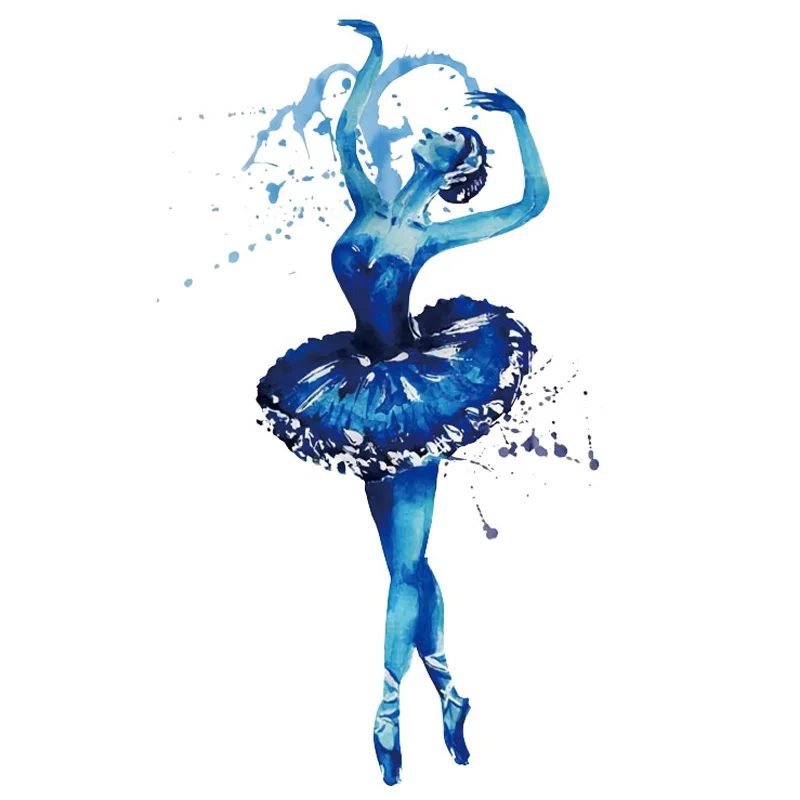 

Diy Dancing Ballet Girl Patches for Clothing T Shirt Vinyl Themo Stickers Appliques on Clothes Heat Transfer Parches Stripes R