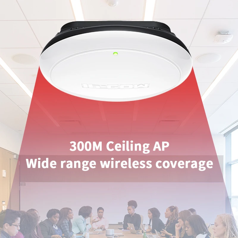 IP-COM W45AP 11n 300M потолочная беспроводная точка доступа с высоким коэффициентом