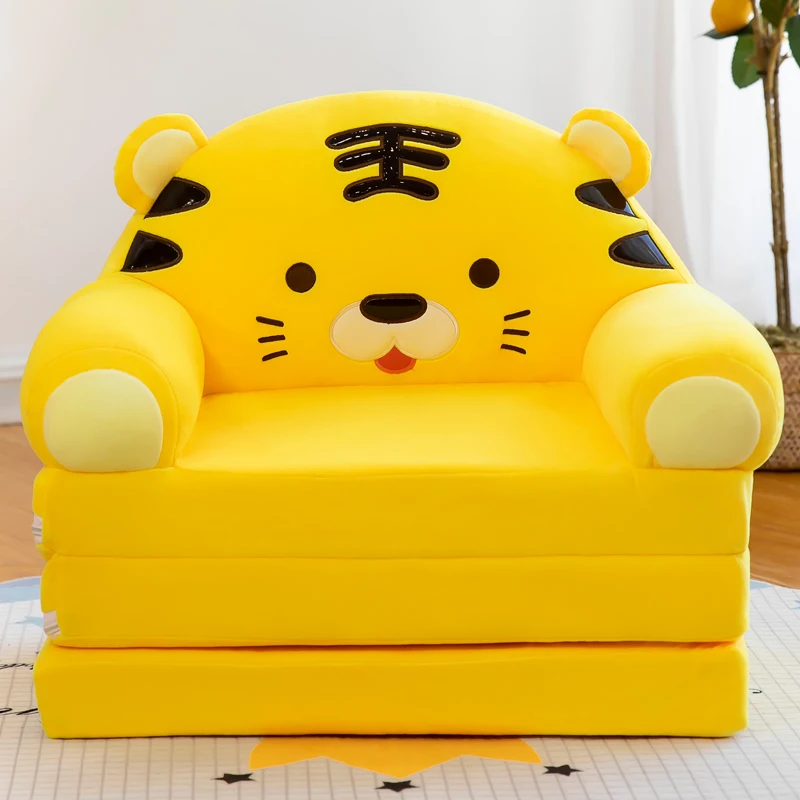 

Three-layer Folding Kid Sofa Bed Fashion Cartoon Crown Seat Cute Baby Resting Chair Kindergarten Cushion Lazy Sofa Child Chair