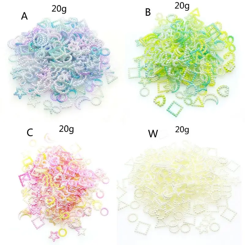 20 г DIY ювелирные детали смешанные наполнители из смолы с Луной и звездой АБС