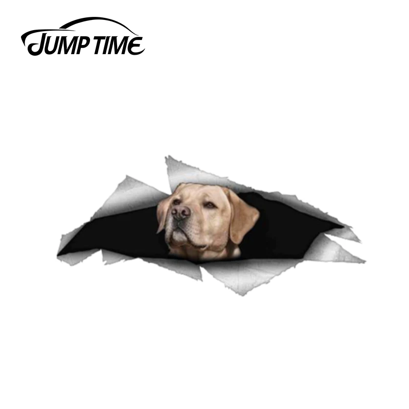 Время прыжков 13 см x 5 9 Лабрадор собака наклейка о животных для автомобиля фургон