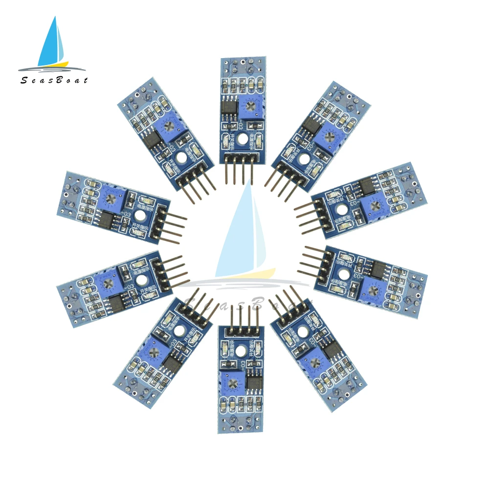 

10PCS TCRT5000 Infrared Reflective Sensor IR Photoelectric Switch Barrier Line Track Module For Arduino Diode Triode Board 3.3V