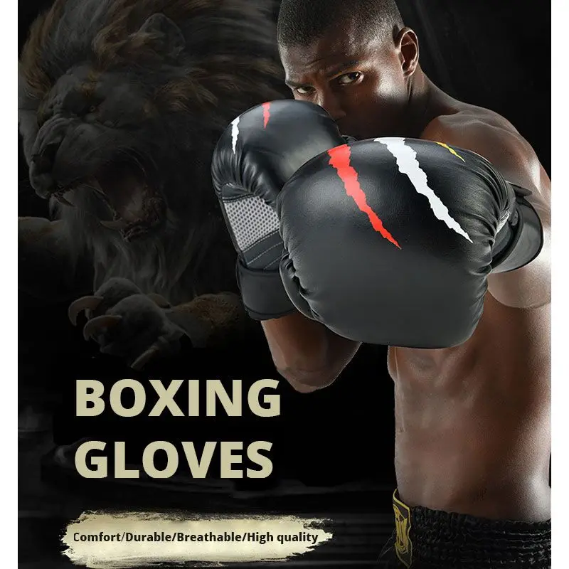 

Kick Boxing Gloves for Men Women Gloves Professional Sanda fighting Muay Thai Punch Gloves Boxing Training Ddult Kid Equipment