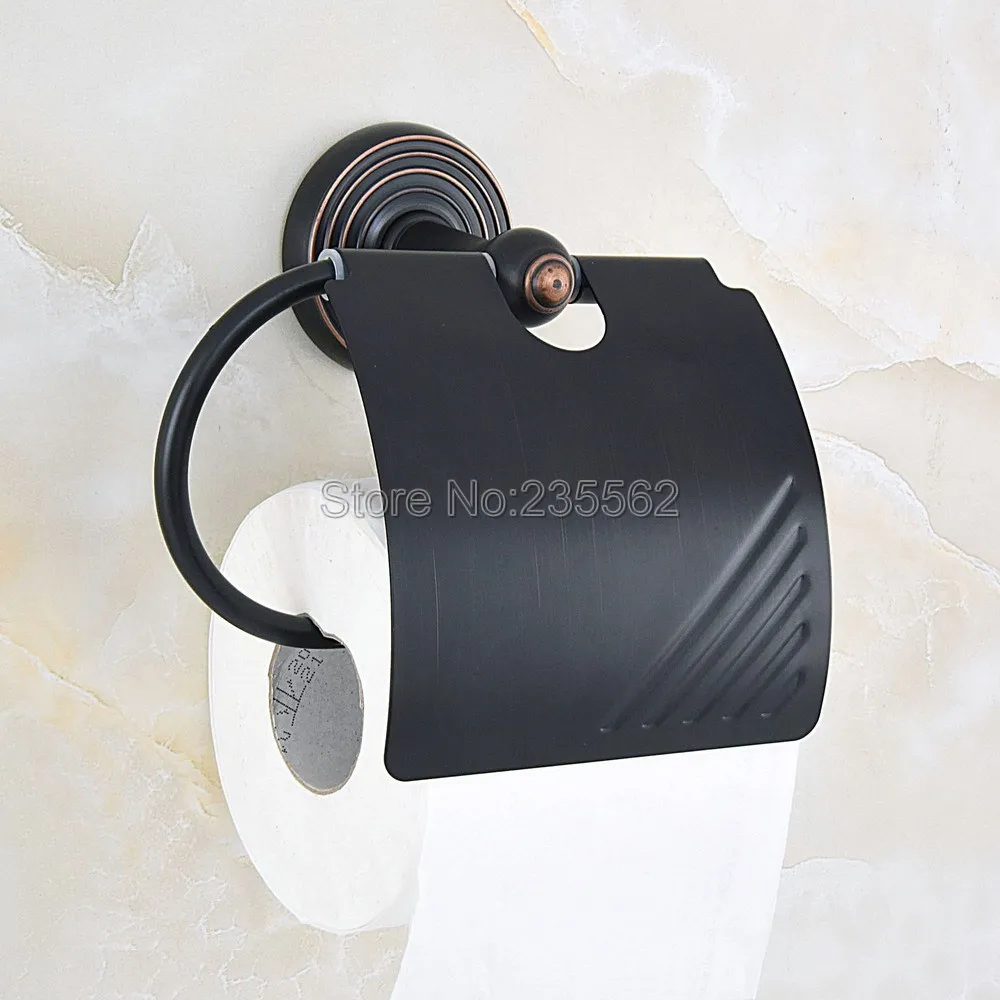 

Black Oil Rubbed Bronze Paper Roll Holder Toilet Paper Holder Tissue Holder Restroom Bathroom Accessories Lba917