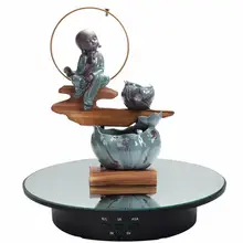 50% Hot Sales Jewelry Display Stand Motorized Rotary ABS Electric Showing Stand for Display Show