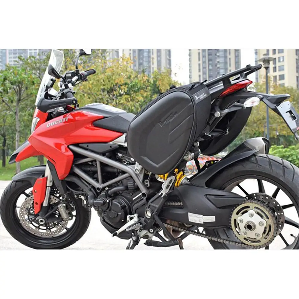 Motorcycle Side Bag Saddle Locomotive Bilateral Helmet Carbon Fiber Multi-Function Travel Riding For |