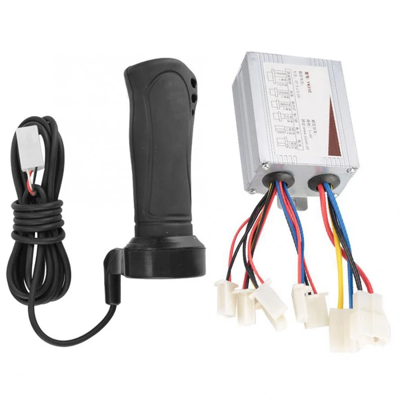 

Electric Bicycle Controller 48V 500W Brushed Motor Controller & Throttle Grip Set For Electric Bike Bicycle E-Bike Parts