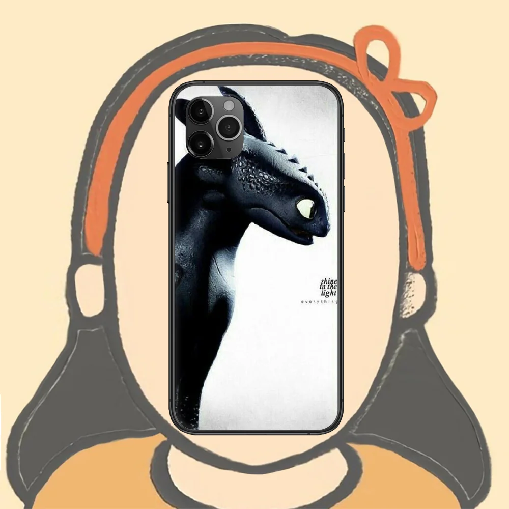 

How to Train Your Dragon Phone Case For Iphone 4 4s 5 5S SE 5C 6 6S 7 8 Plus X XS XR 11 12 Mini Pro Max 2020 black Cell Tpu