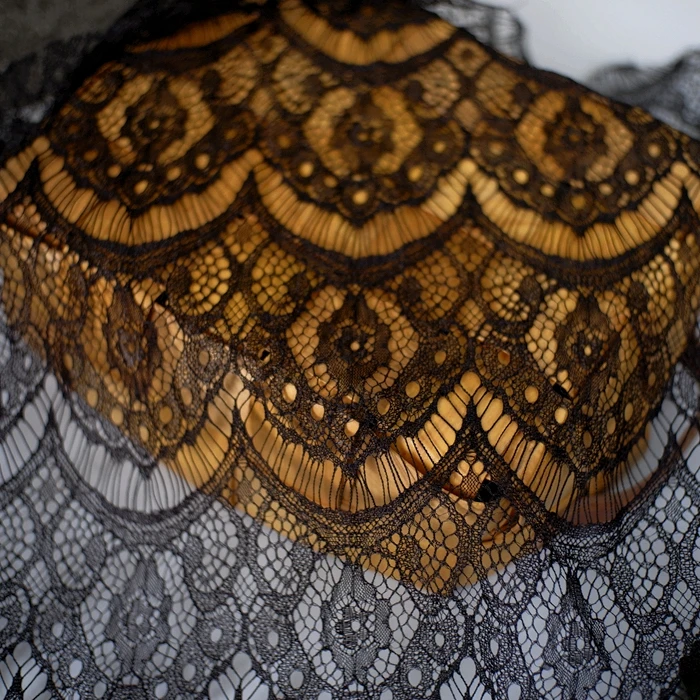 Кружевная ткань с ресничками шириной 1 5 метров одежда ручной работы сделай сам