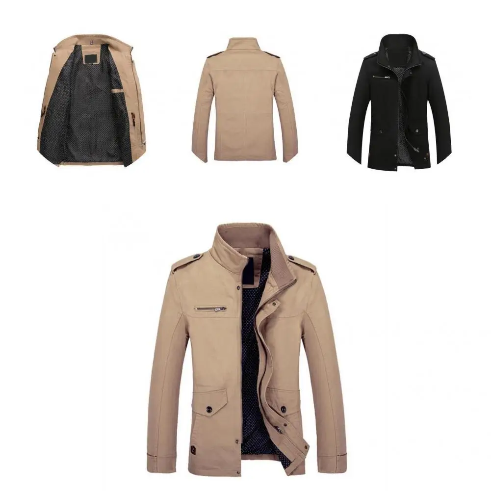 

Autumn Coat Shoulder Strap Chic Comfortable Fashion Slim Fit Men Casual Jacket
