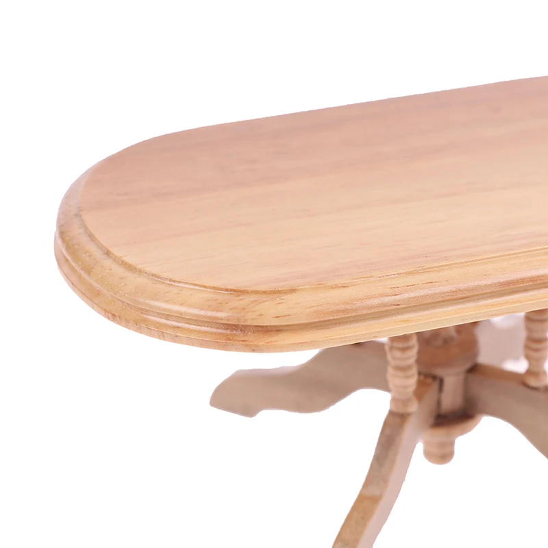 

1:12 Dollhouse Simulation Miniature Furniture Wooden Color Dining Table Chair Set DIY Doll House Decoration Kids Toys