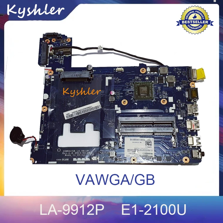 Оригинальная материнская плата VAWGA/GB LA-9912P для ноутбука Lenovo G405 со стандартным