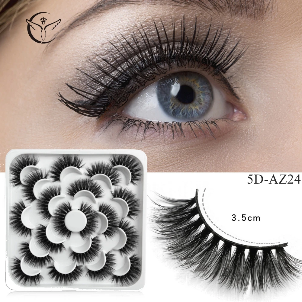 Mink eyelashes 3d mink hair eyelashes10 pairs long makeup 3d faux nature fake lashes extension false eyelashes Wholesale(10P