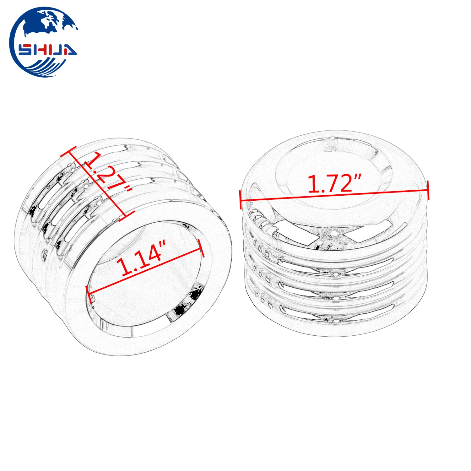 1 пара ЧПУ алюминиевая передняя ось крышка гайки Комплект болтов для Harley Electra Road