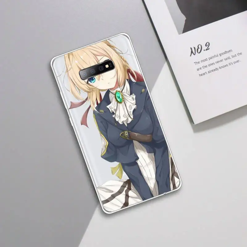 

Violet Evergarden Phone Case Transparent For Samsung Galaxy A 71 21s S note 8 9 10 plus 20 ultra