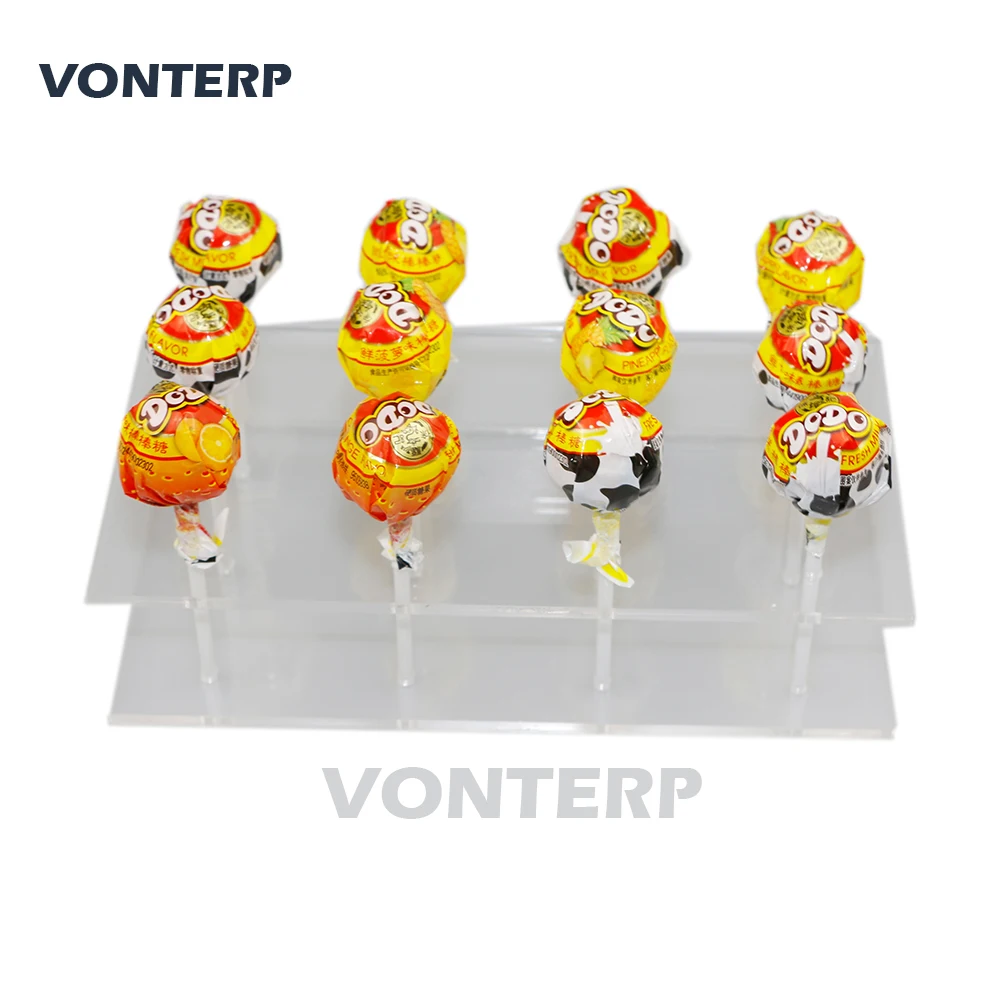 Прозрачная акриловая подставка HMROVOOM для леденцов из плексигласа с 12