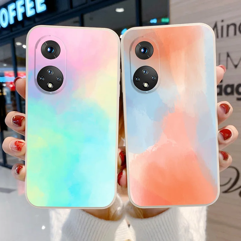

Gradient Case For huawei Nova 5t case Honor 50 9X 20 8a Pro 20S Silicone Cover Nova 7i Huawei P50 P40 Pro P30 Lite Soft Bumper