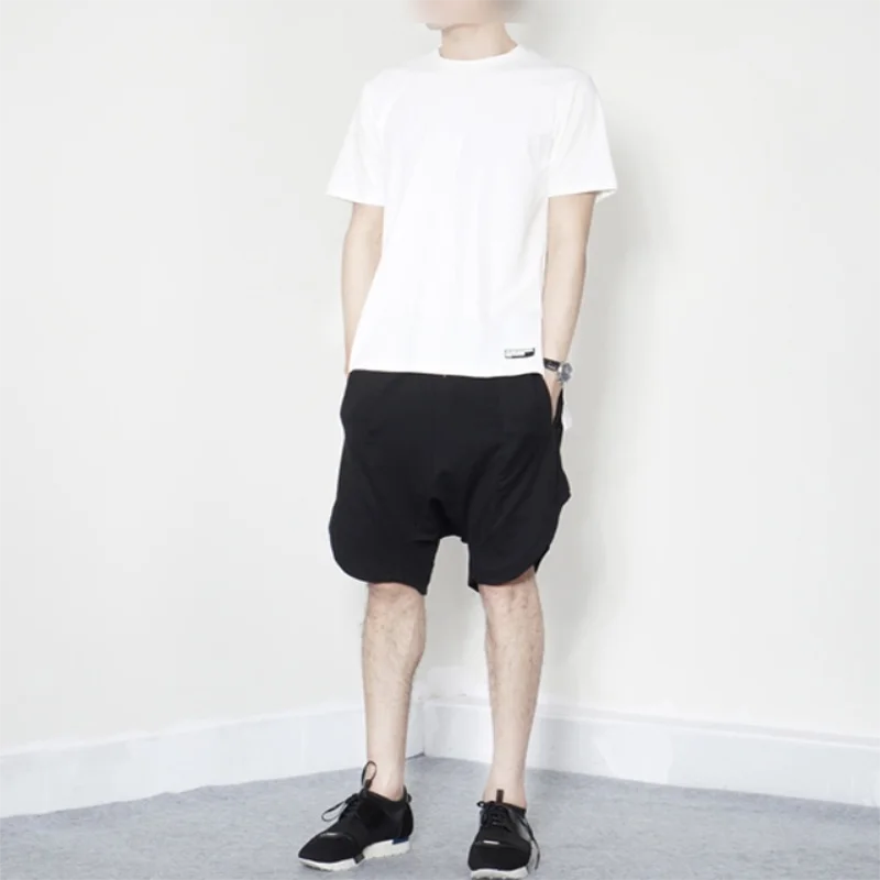 Men's Casual Shorts Sports Shorts Summer New Dark Elastic Waist Wing Shaped Stereo Cut Harlan Low Grade Shorts