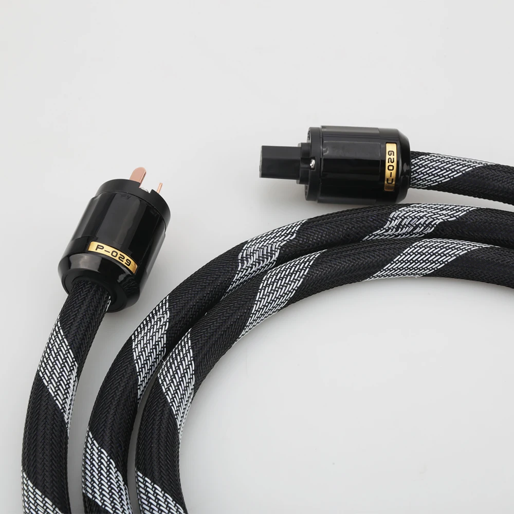 

High Quality P101+DW22 Pure Copper 3 Prong AU Power cable AC Audiophile Australia Plug IEC C13 Audiophile HIFI 240V
