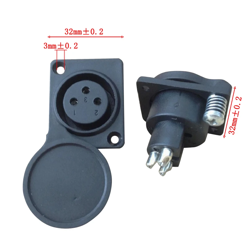 1 шт. unids XLR 3 Pin Медь прямые XLR с водонепроницаемым чехолом трёхжильный Carron Женский микрофон выход XLR штекер