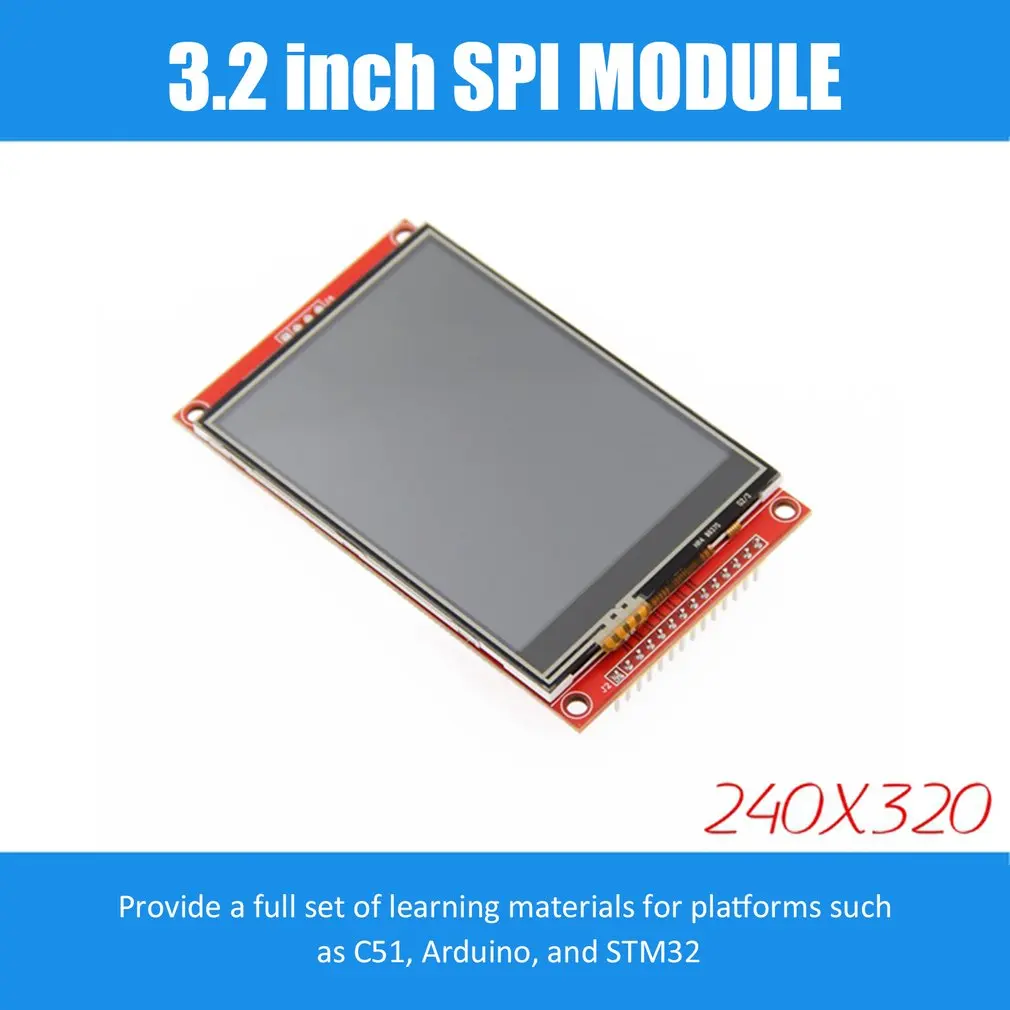 touch screen 3,2 дюймов 320*240 последовательный SPI TFT lcd модуль дисплей экран оптическая Сенсорная панель Драйвер IC ILI9341 для MCU - Комплект: touch screen