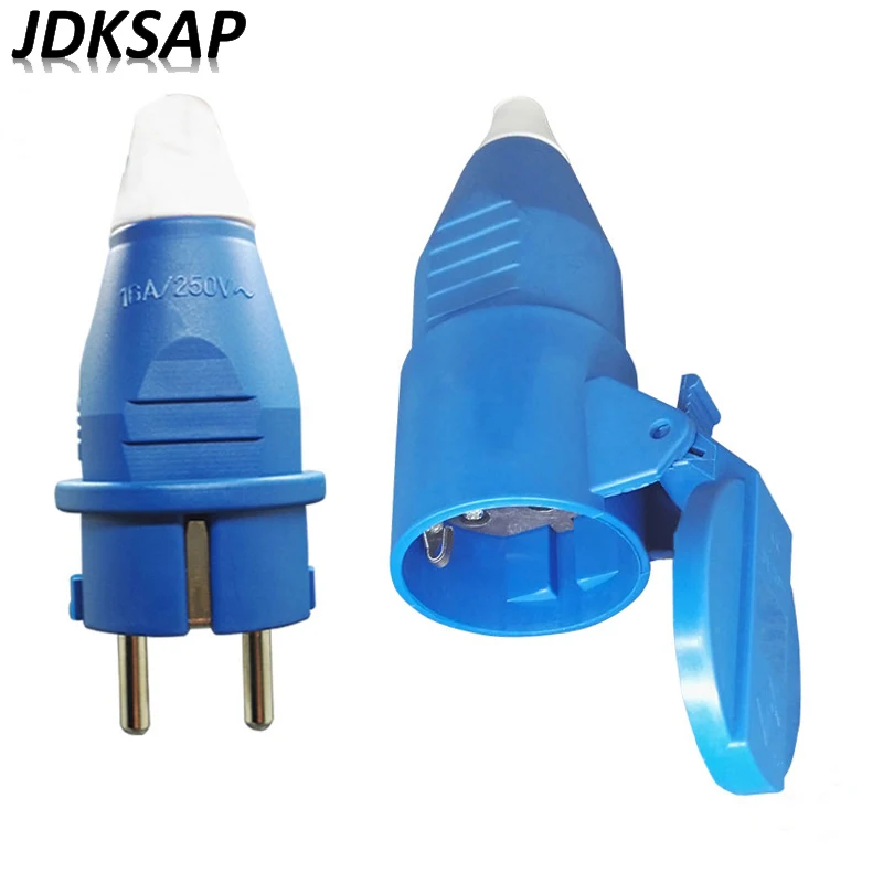 5 шт. европейская водонепроницаемая розетка 16 А электрическая штепсельная вилка