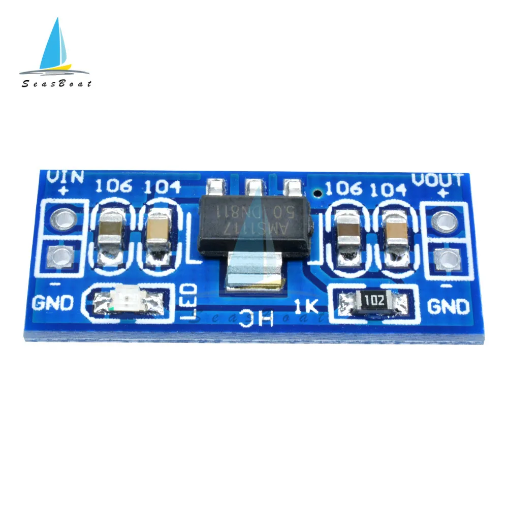 5 шт./лот AMS1117 от 4 75 12 В до 1 2 в 8 Φ Step Down модуль питания для Arduino bluetooth Raspberry