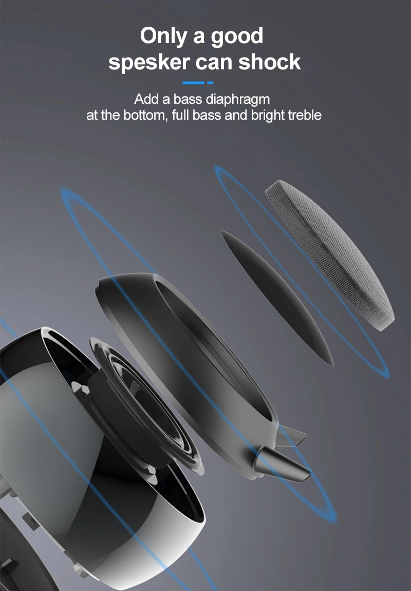 Портативная Bluetooth-колонка миниатюрная беспроводная акустическая система