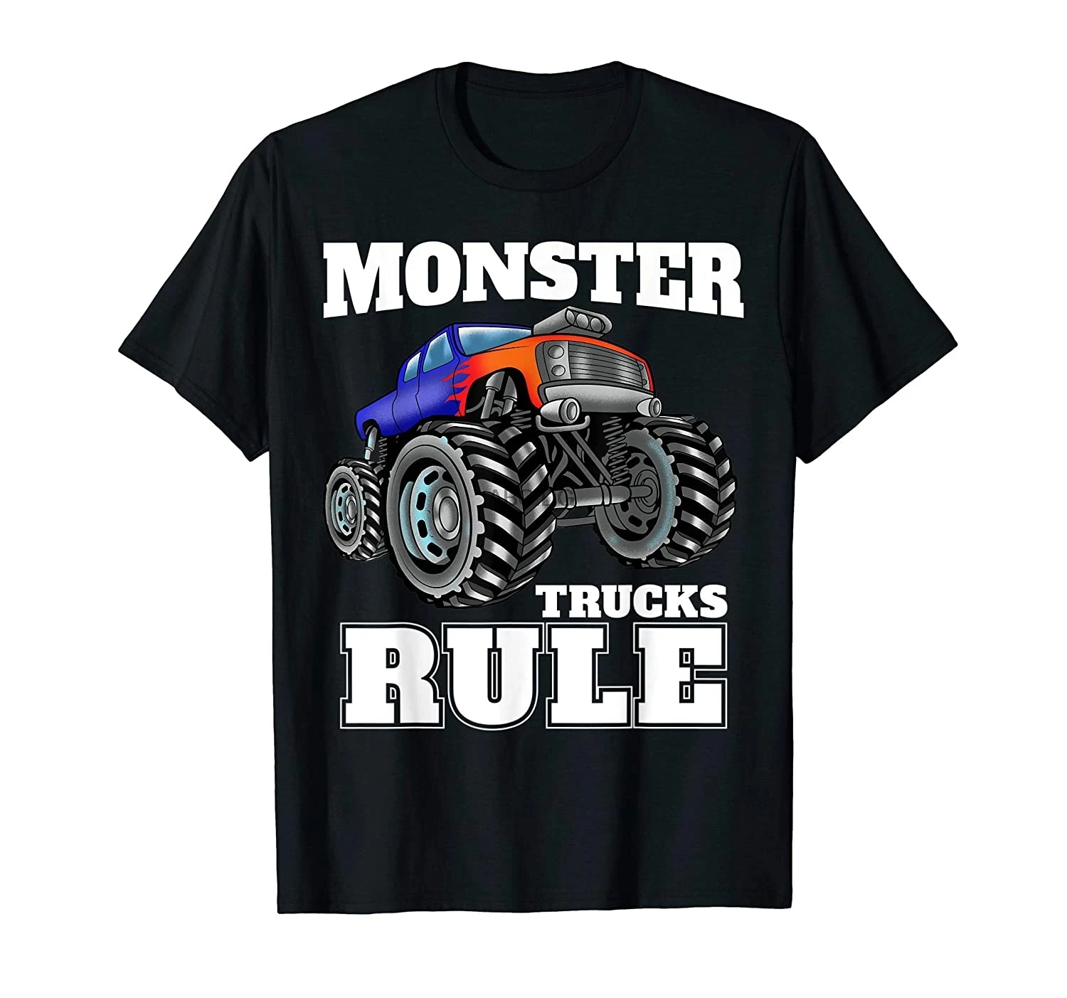 Рубашка с изображением грузовика монстра футболка для мальчиков (1)|Мужские